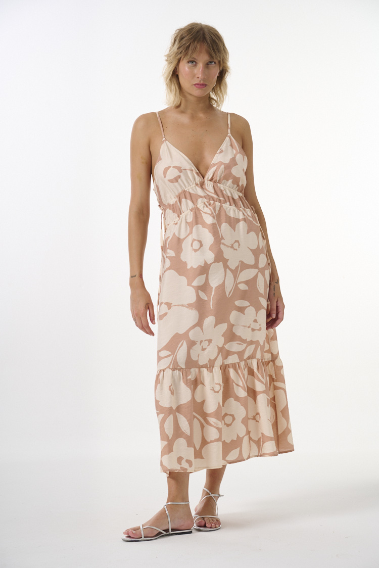 vestido estampado flores