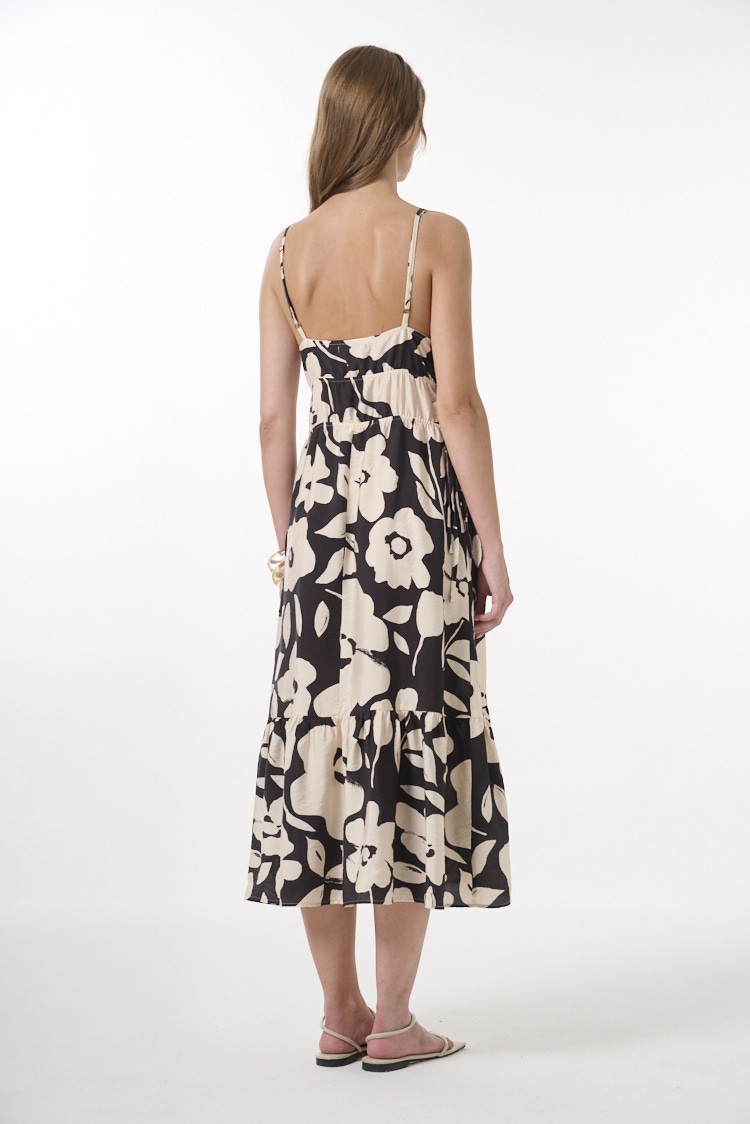 vestido estampado flores