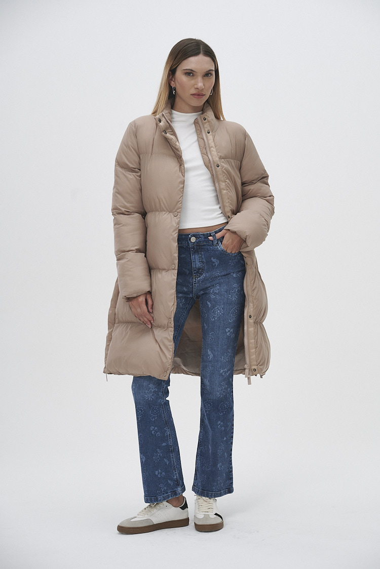 Campera puffer larga