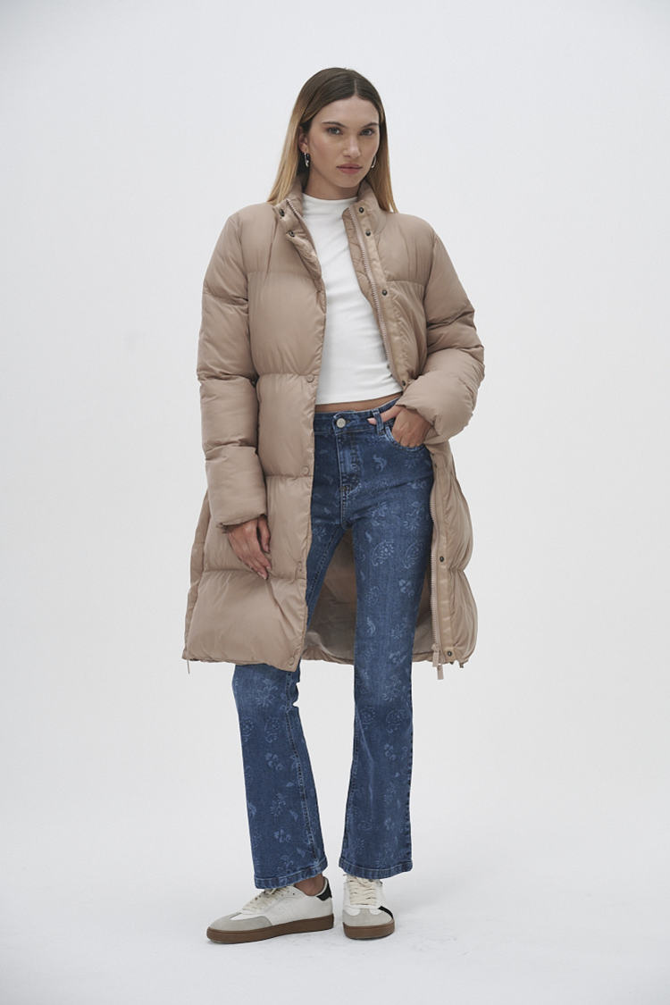 Campera puffer larga