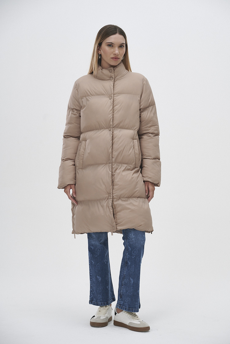 Campera puffer larga