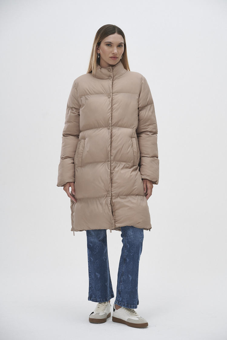 Campera puffer larga