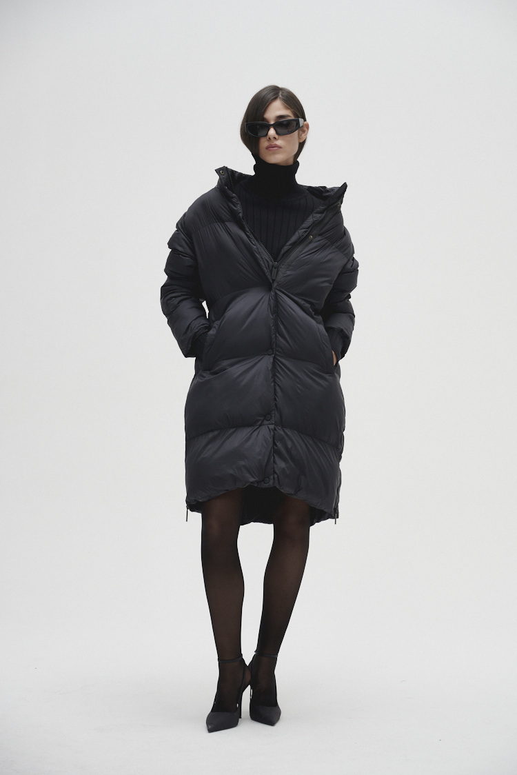 Campera puffer larga