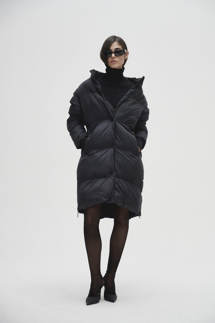 Campera puffer larga