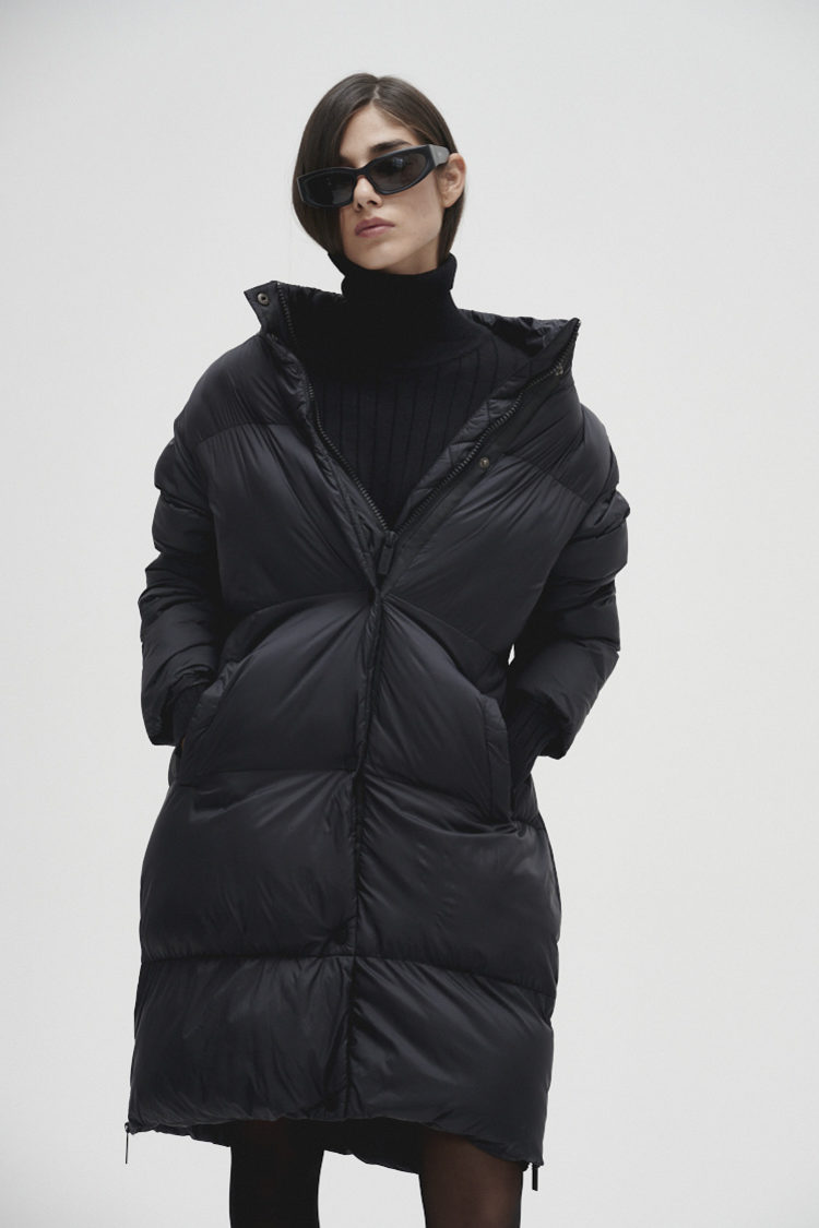 Campera puffer larga