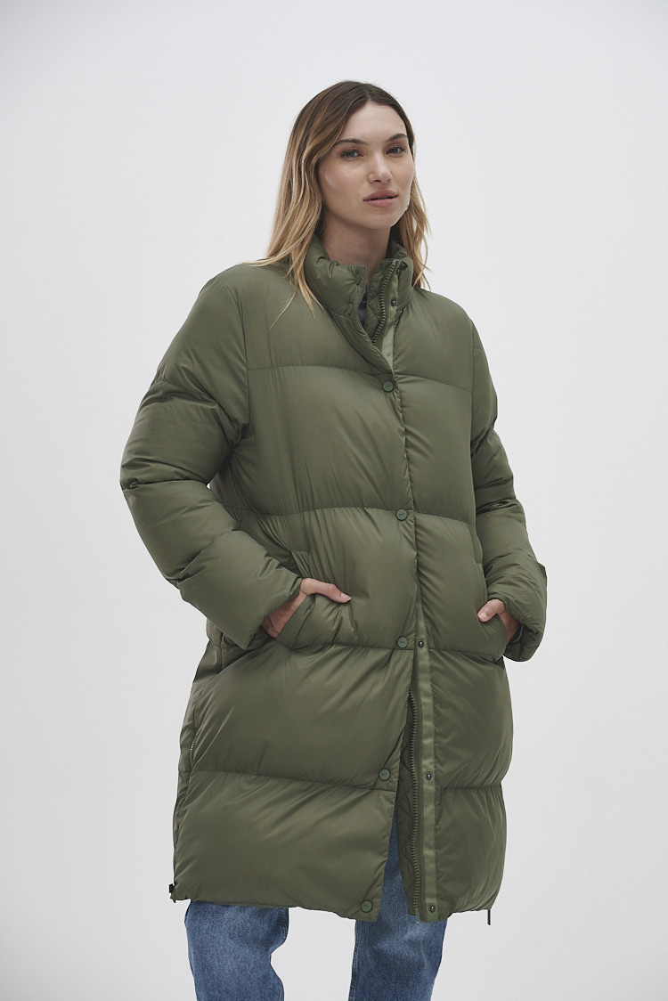 Campera puffer larga