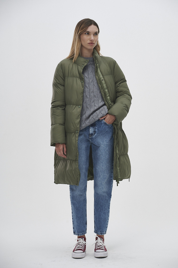 Campera puffer larga