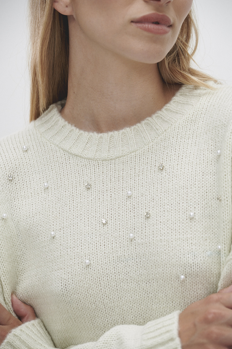 Sweater de hilo con brillo