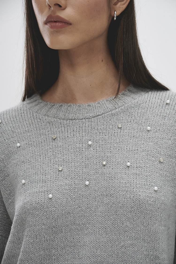 Sweater de hilo con brillo