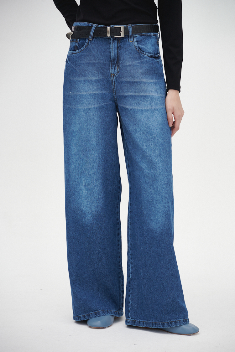 WIDE LEG DESGASTADO