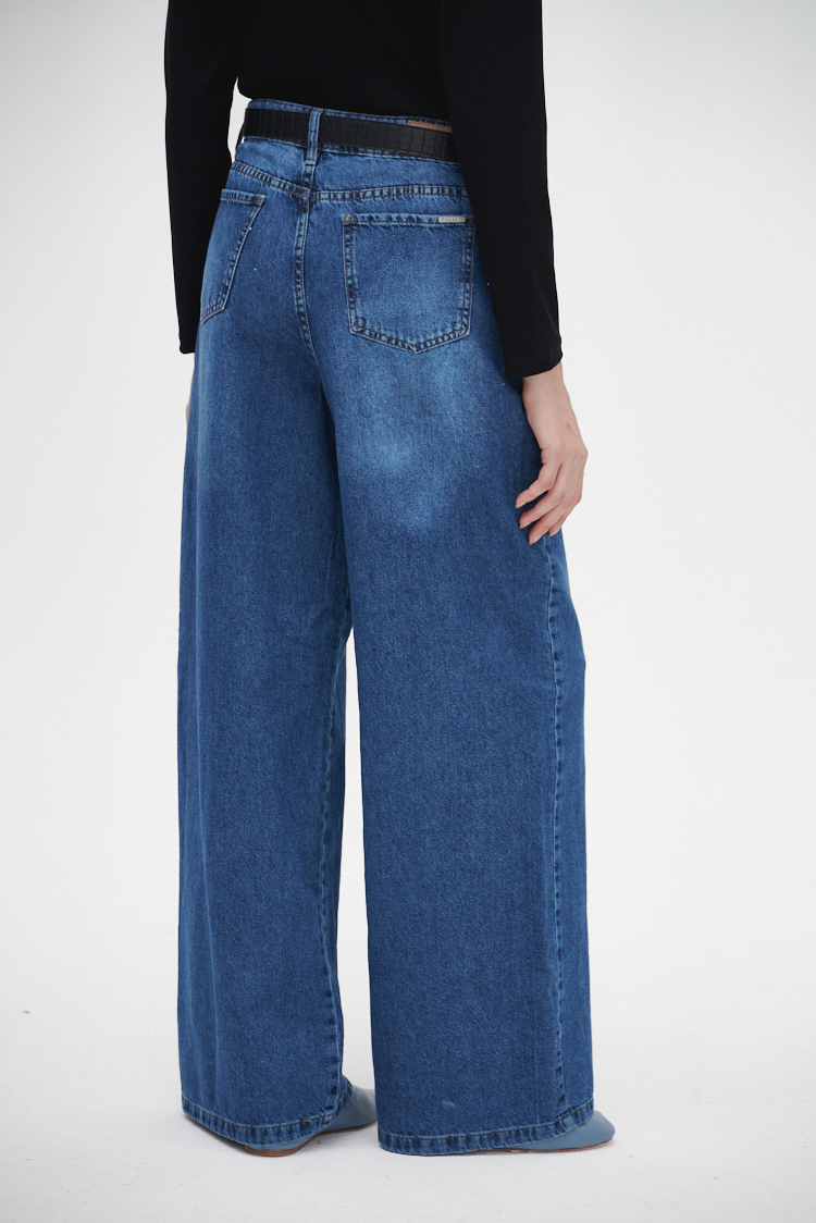 WIDE LEG DESGASTADO