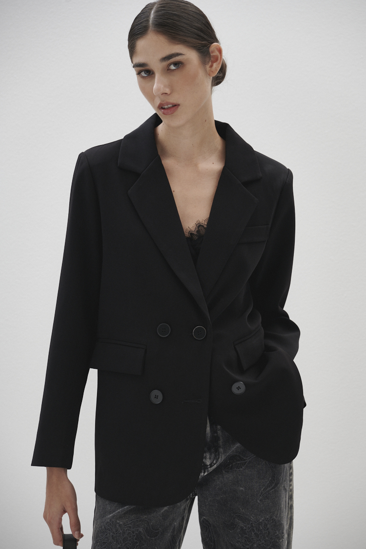 blazer basico negro