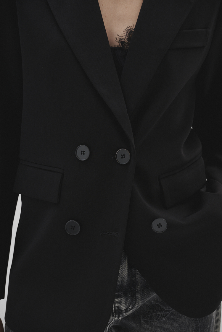 blazer basico negro