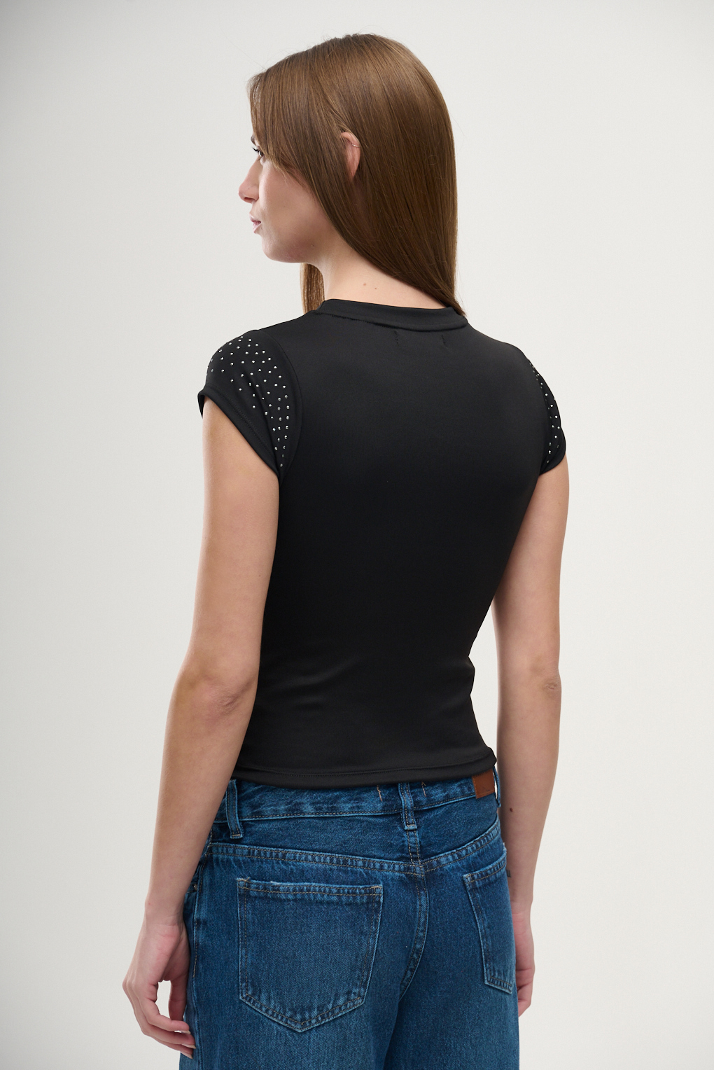 remera mangas con brillo