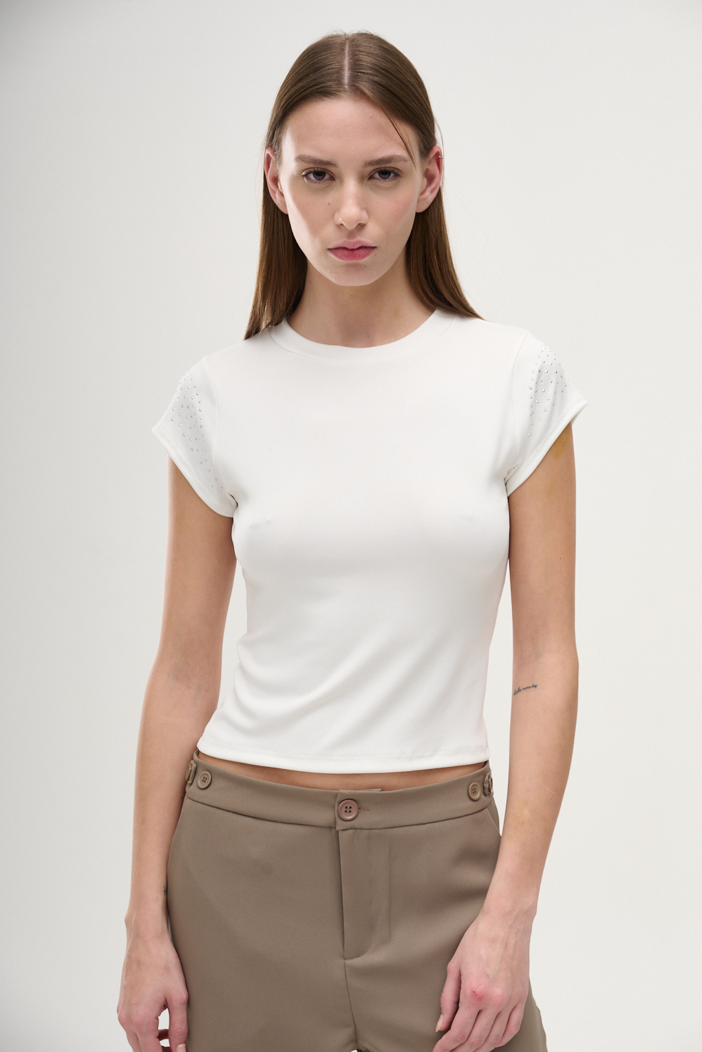 remera mangas con brillo