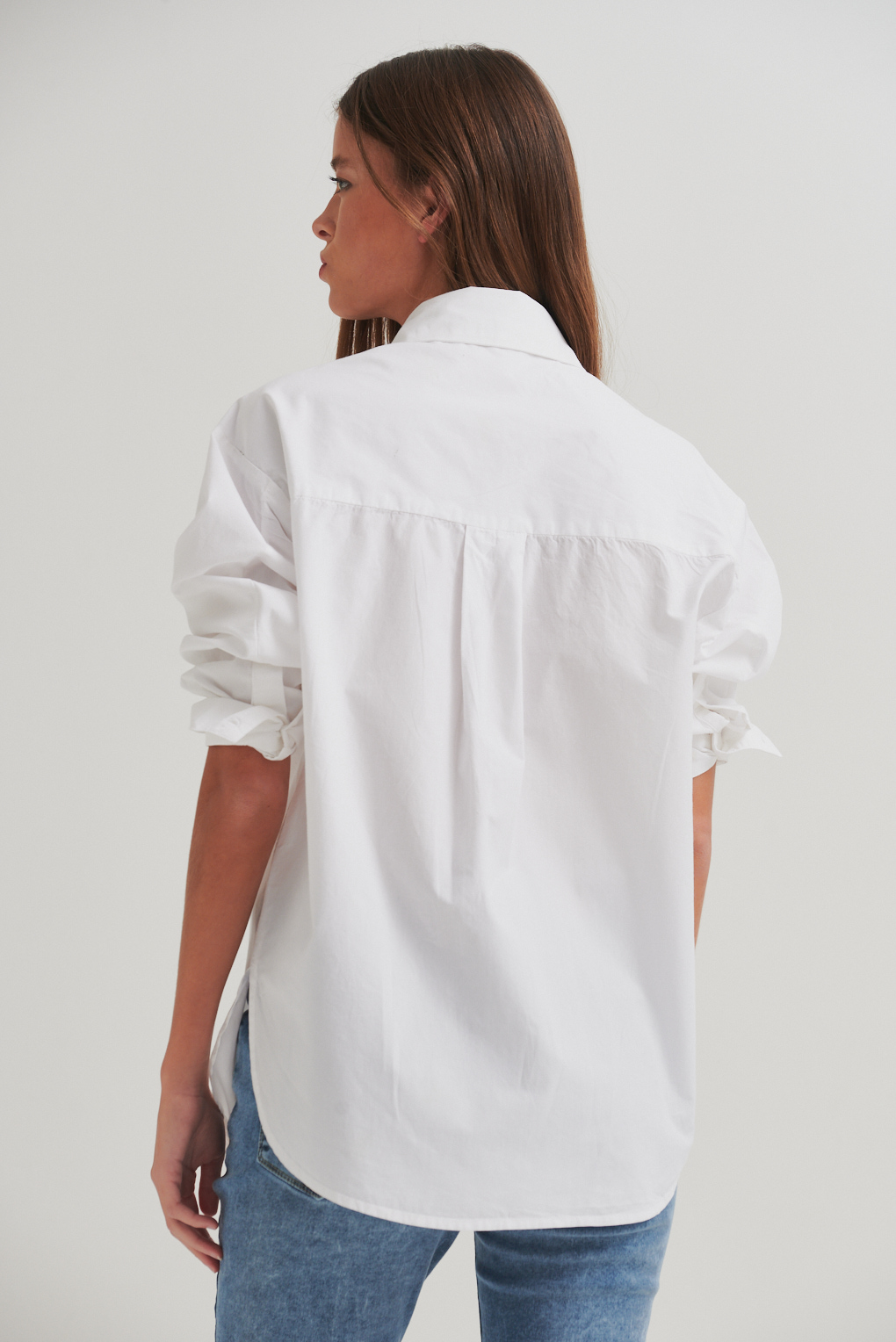 camisa algodón bordada