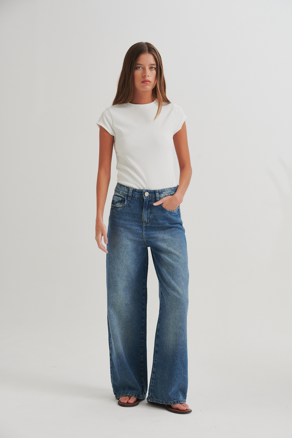 jean denim rígido