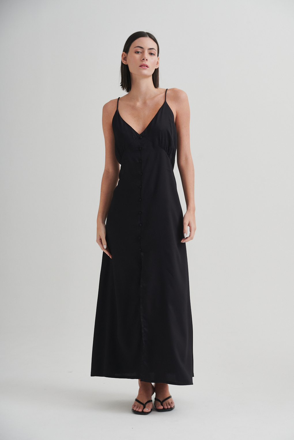 vestido satinado