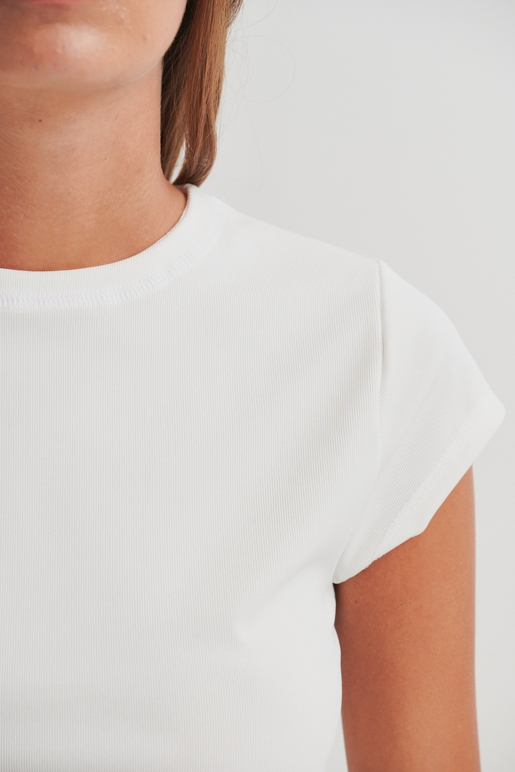 remera acanalada larga