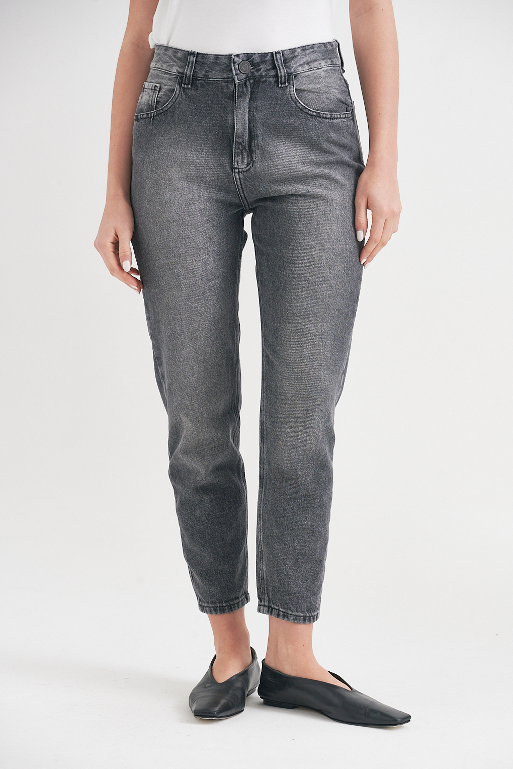 jean mom gris