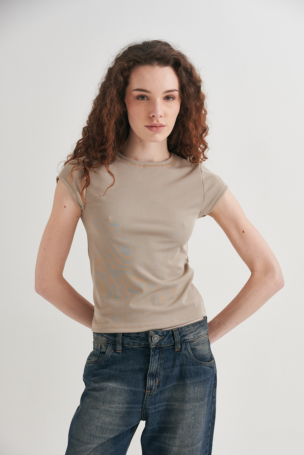 remera acanalada larga