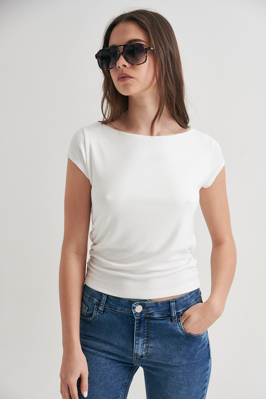 remera fruncida