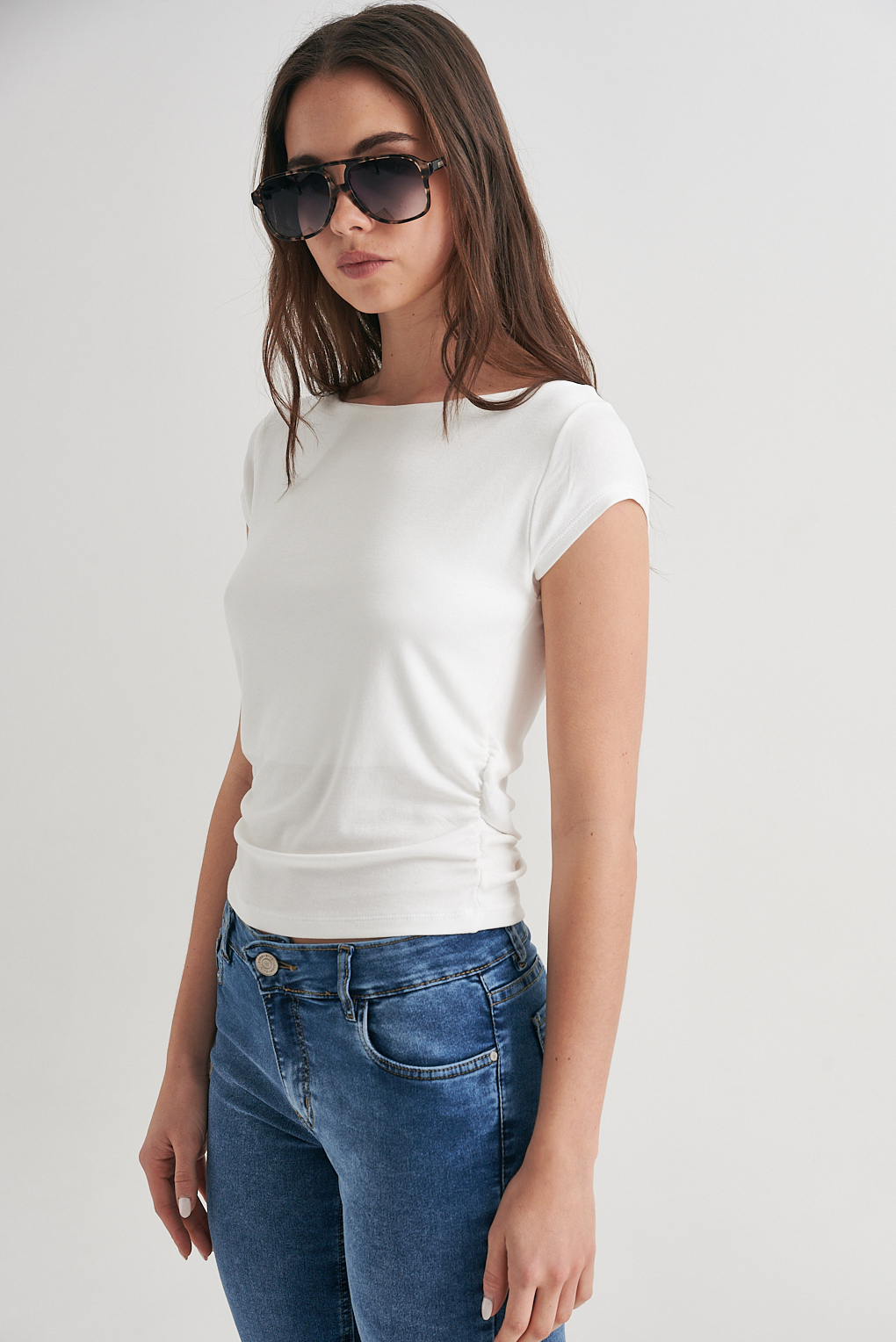 remera fruncida