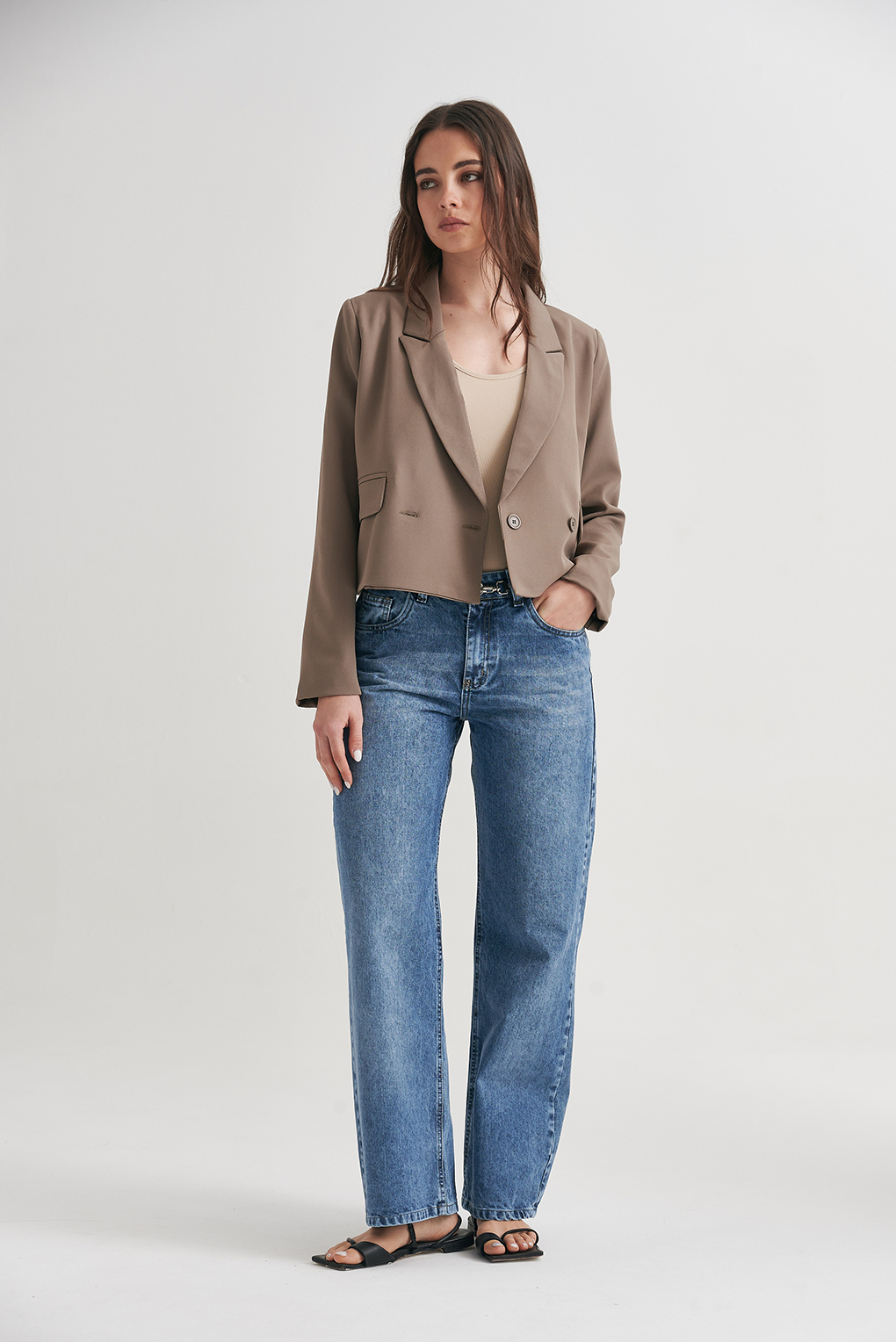 blazer sastrero corto