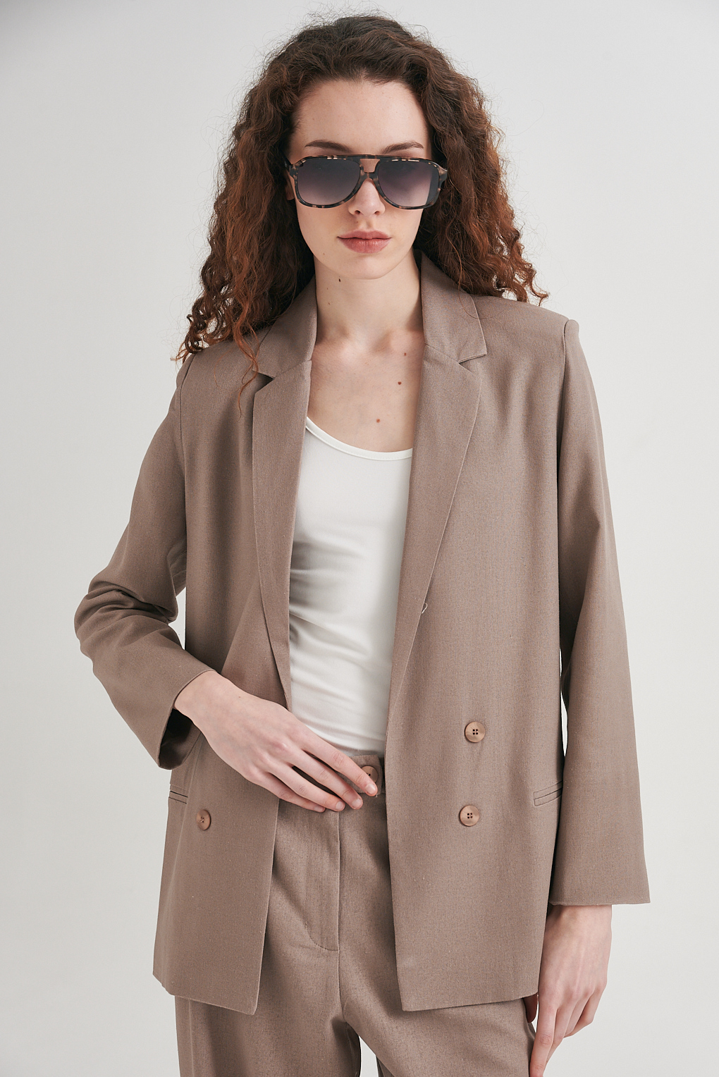 blazer de lino forrado