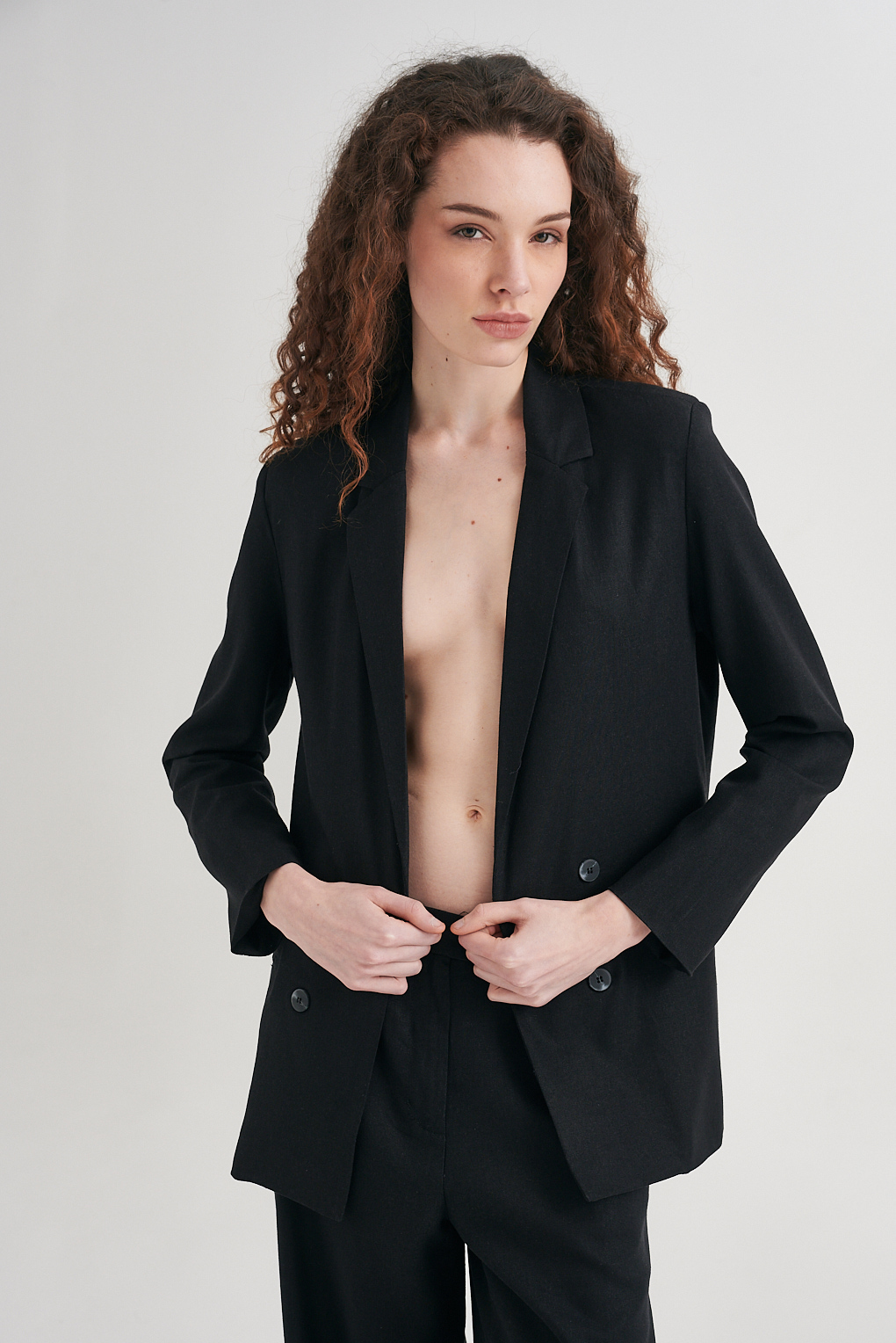 blazer de lino forrado