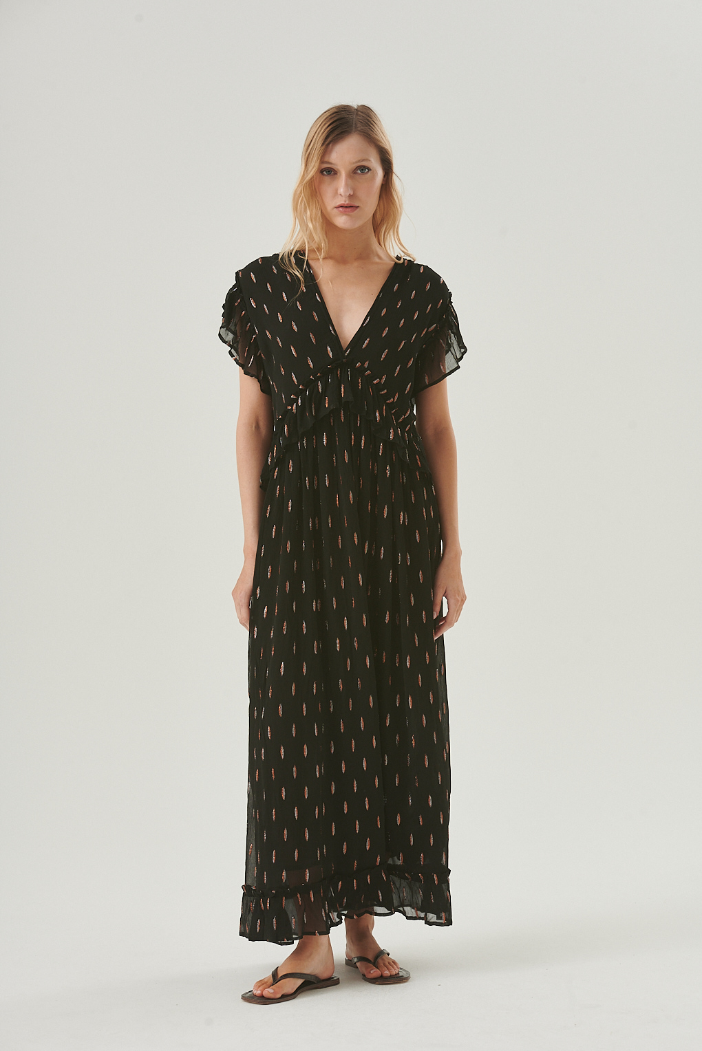 vestido lurex 