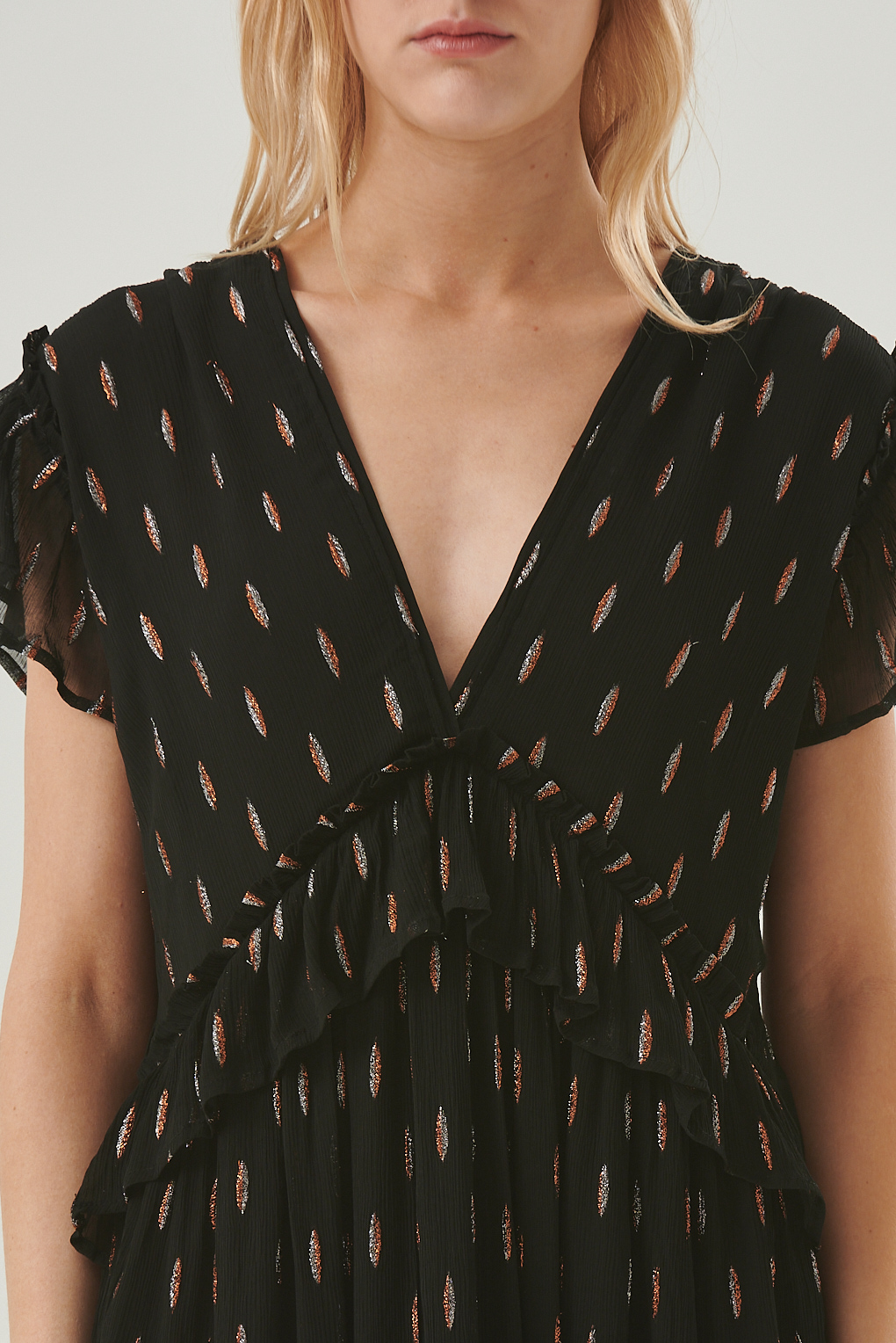 vestido lurex