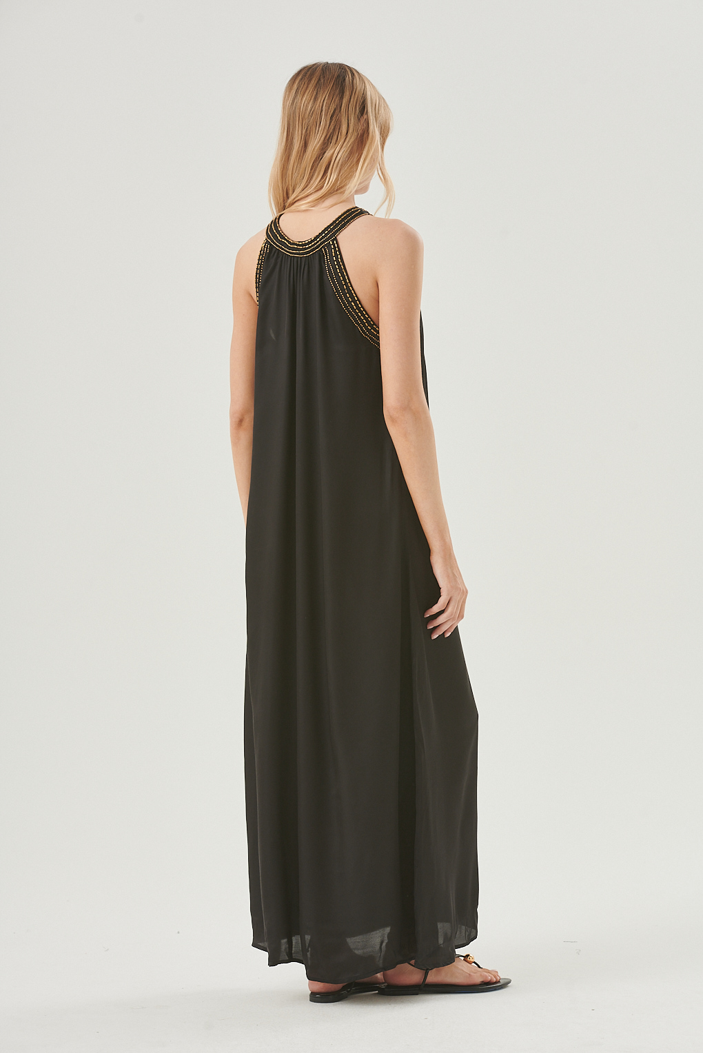 vestido satinado