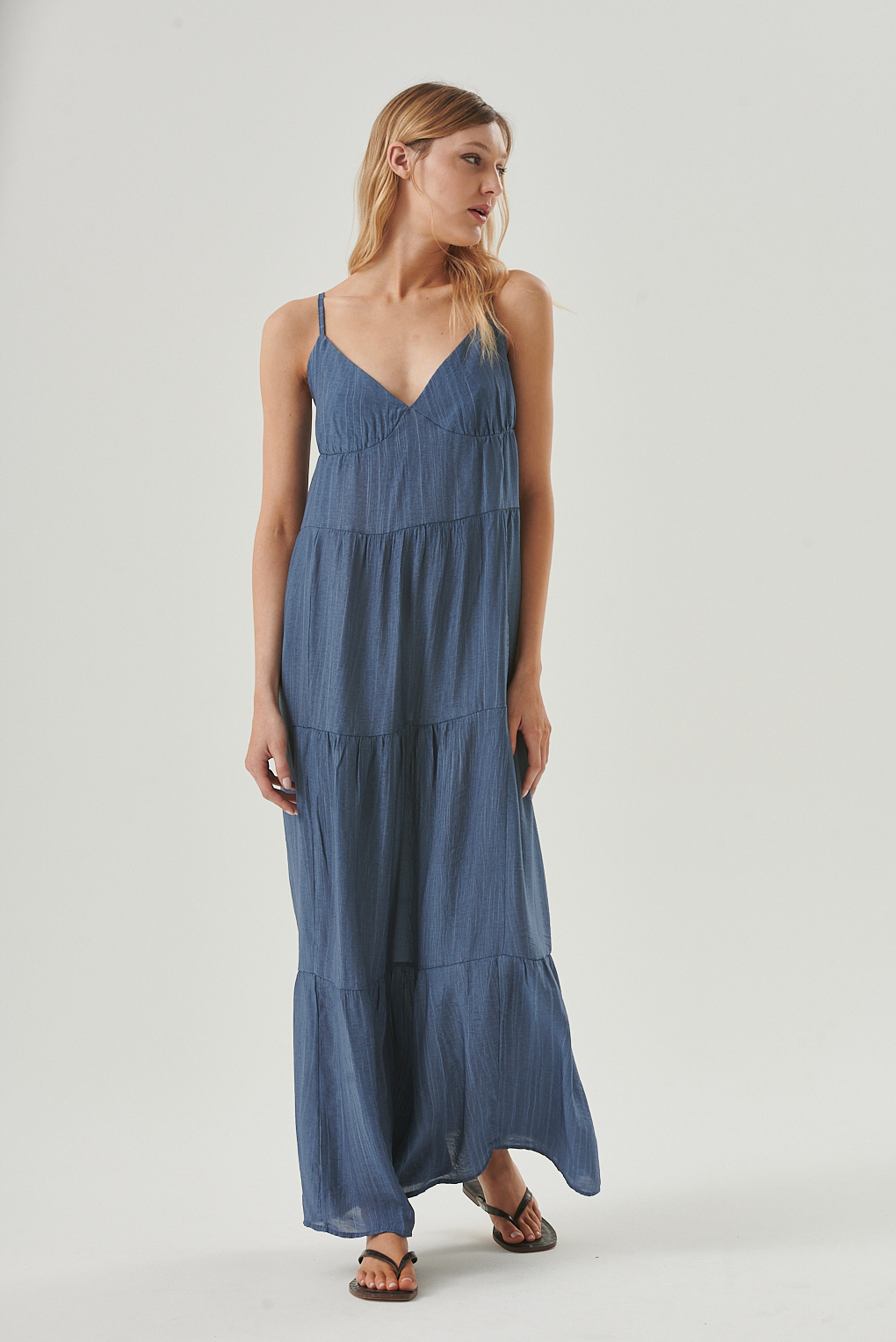 vestido largo voile