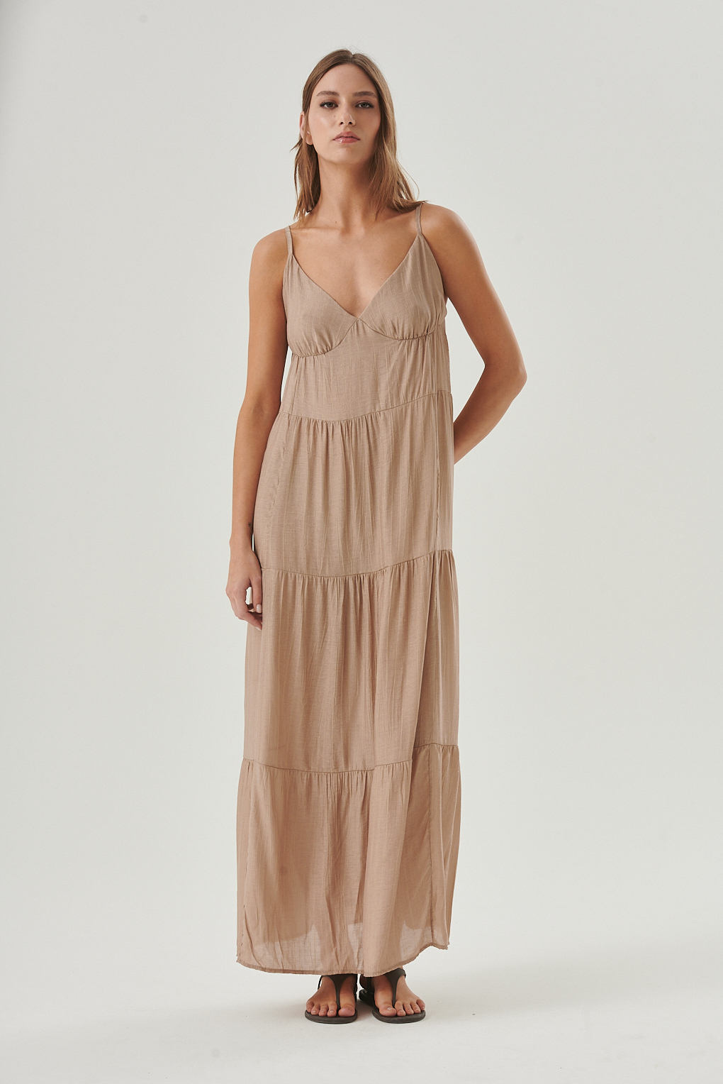 vestido largo voile