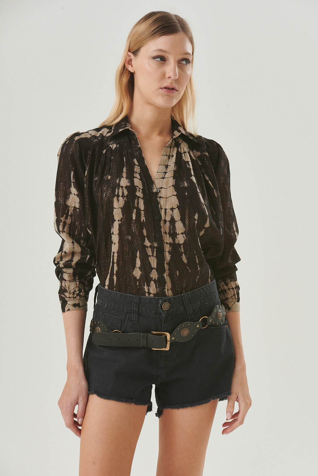 camisa batik lurex