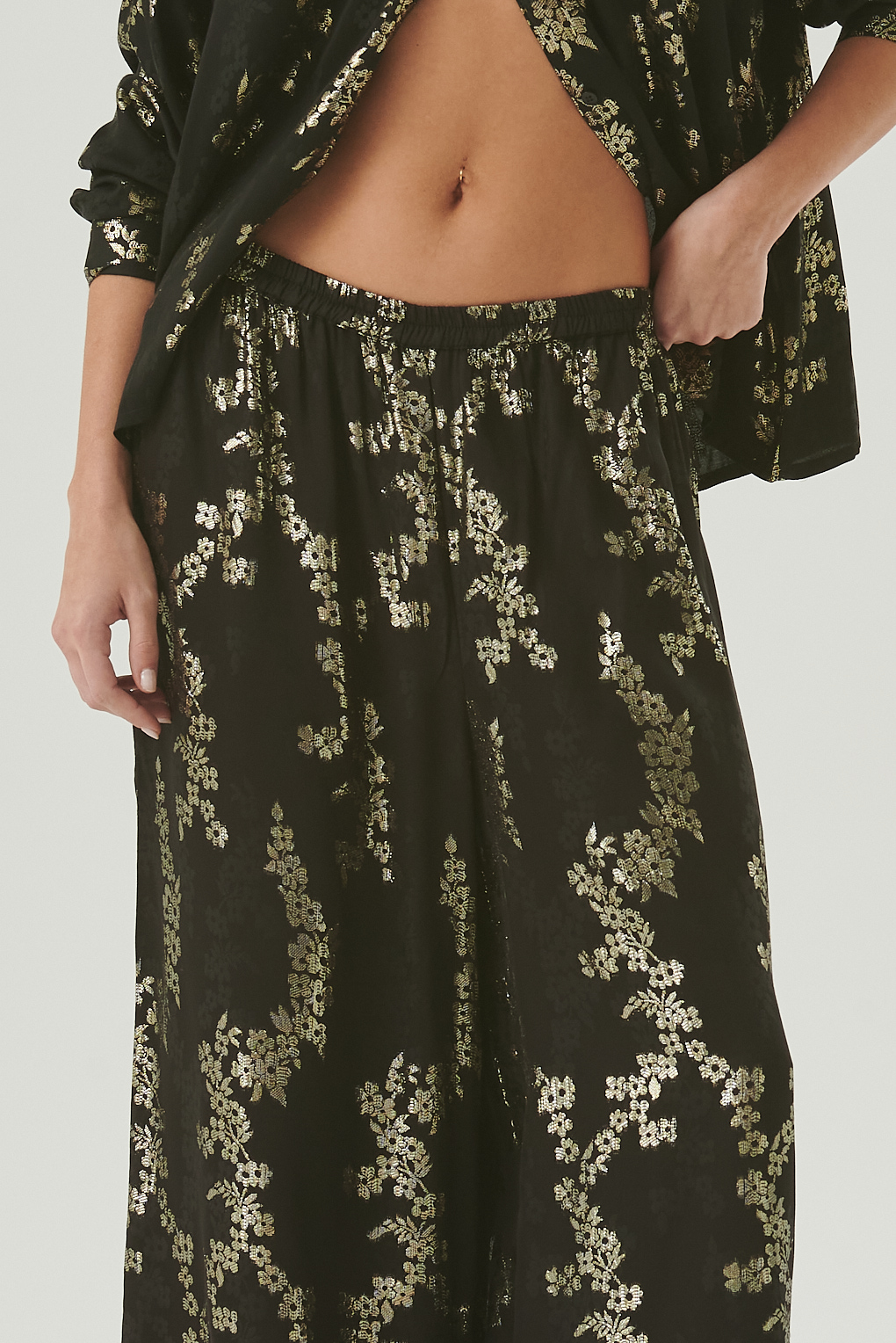 Pantalon estampado fino
