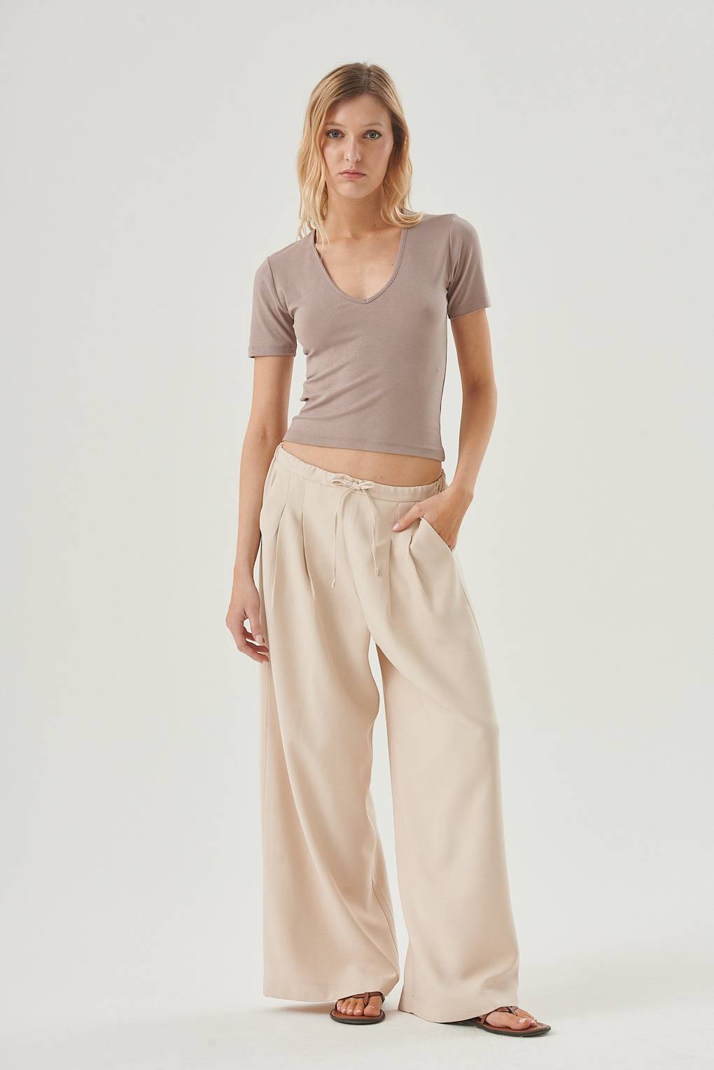 pantalón crepe