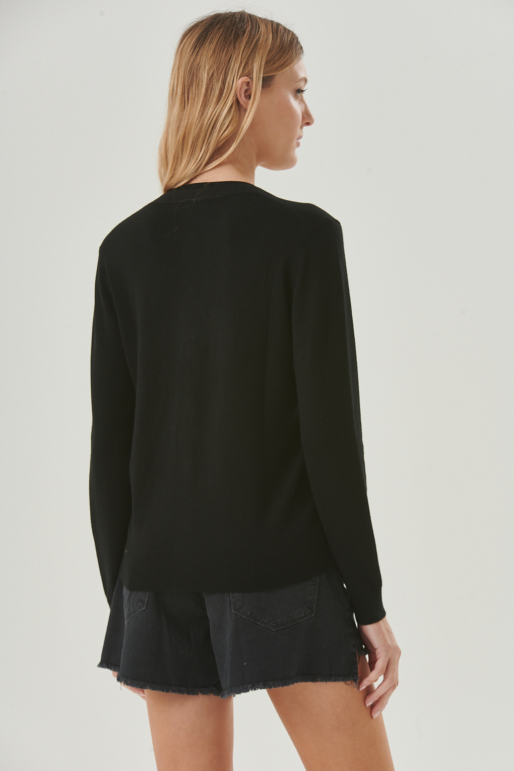cardigan tejido liso