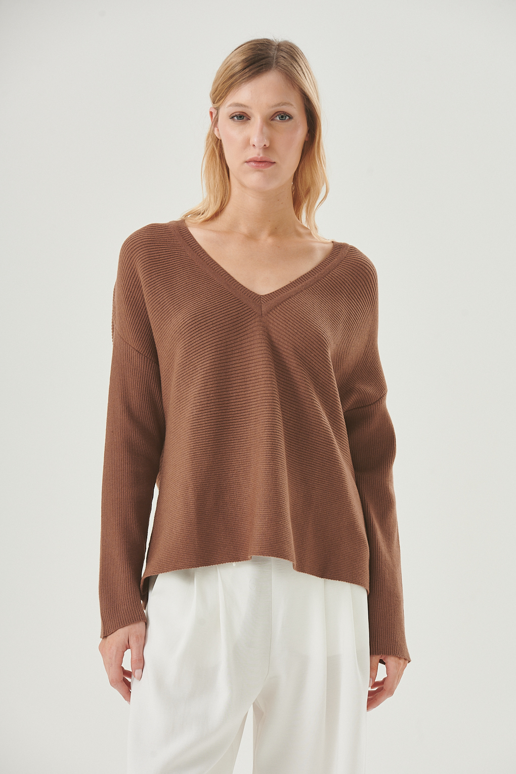 sweater escote V