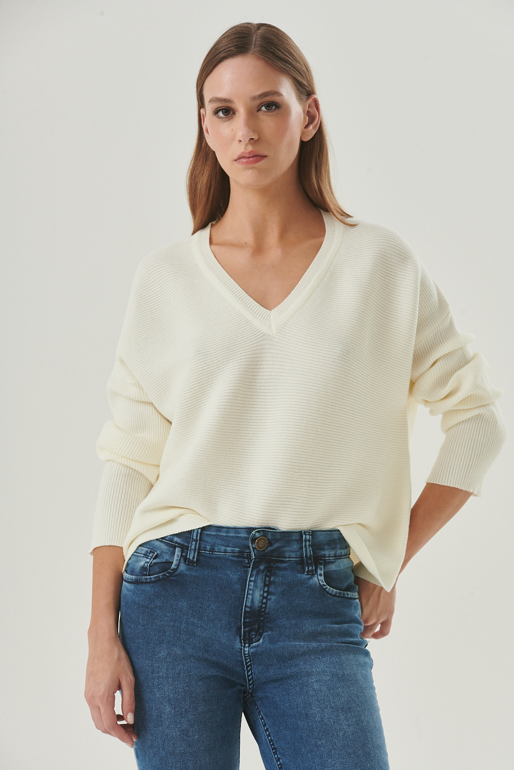 sweater escote V