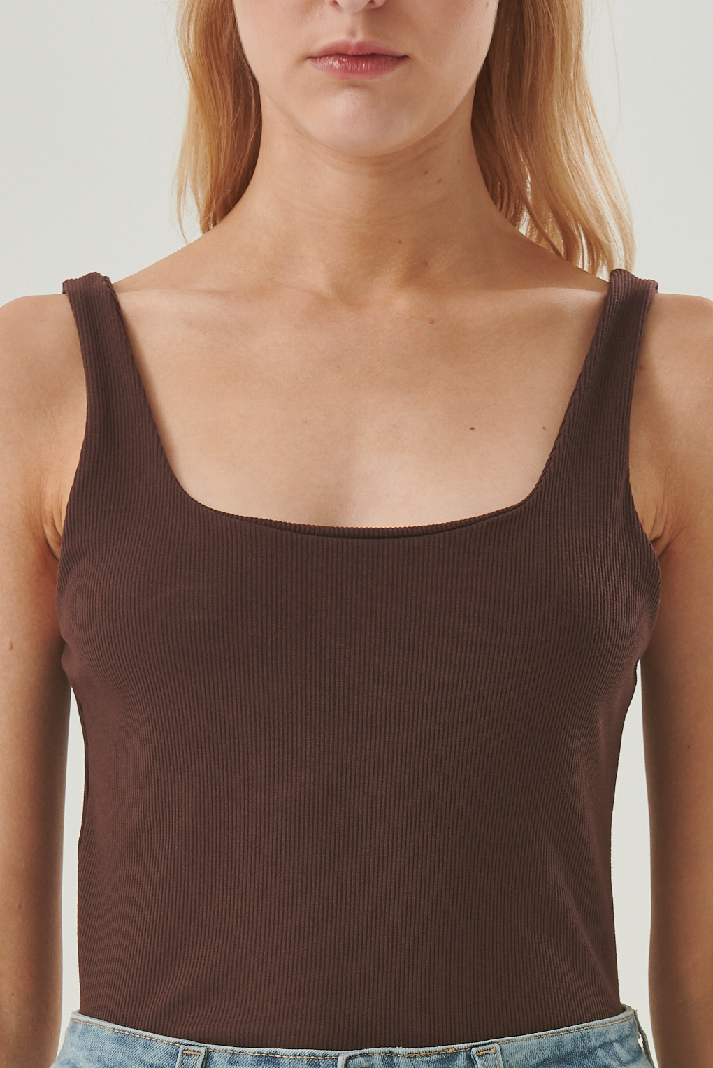 top ribb escote cuadrado