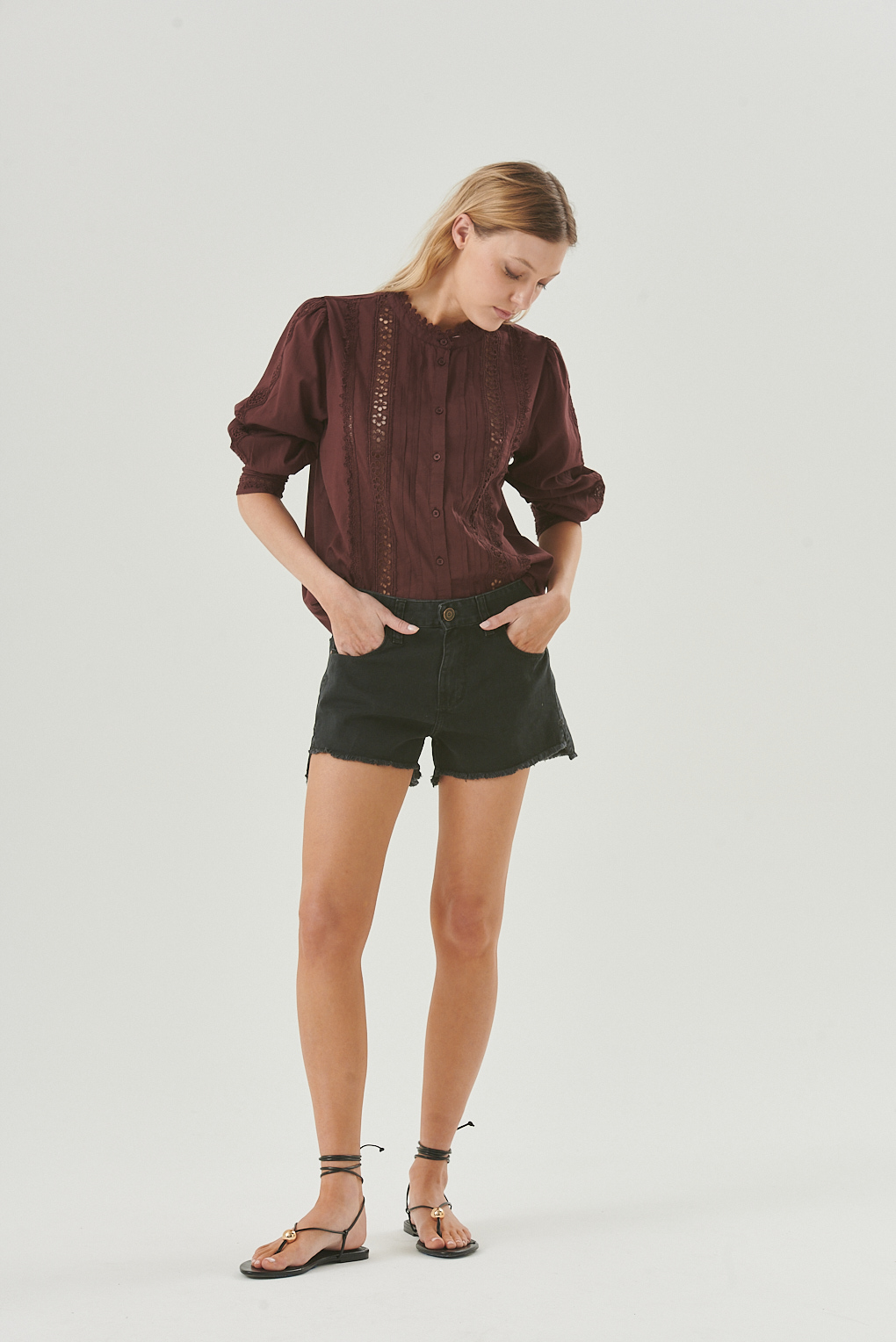 blusa encaje