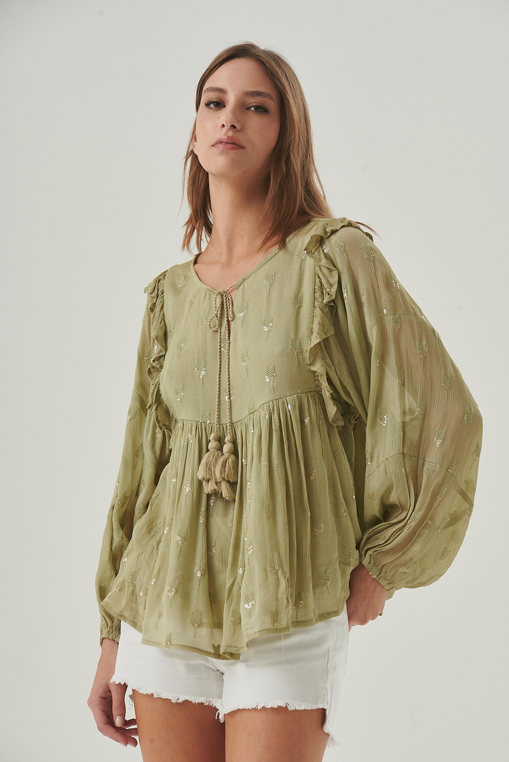 blusa jacquard