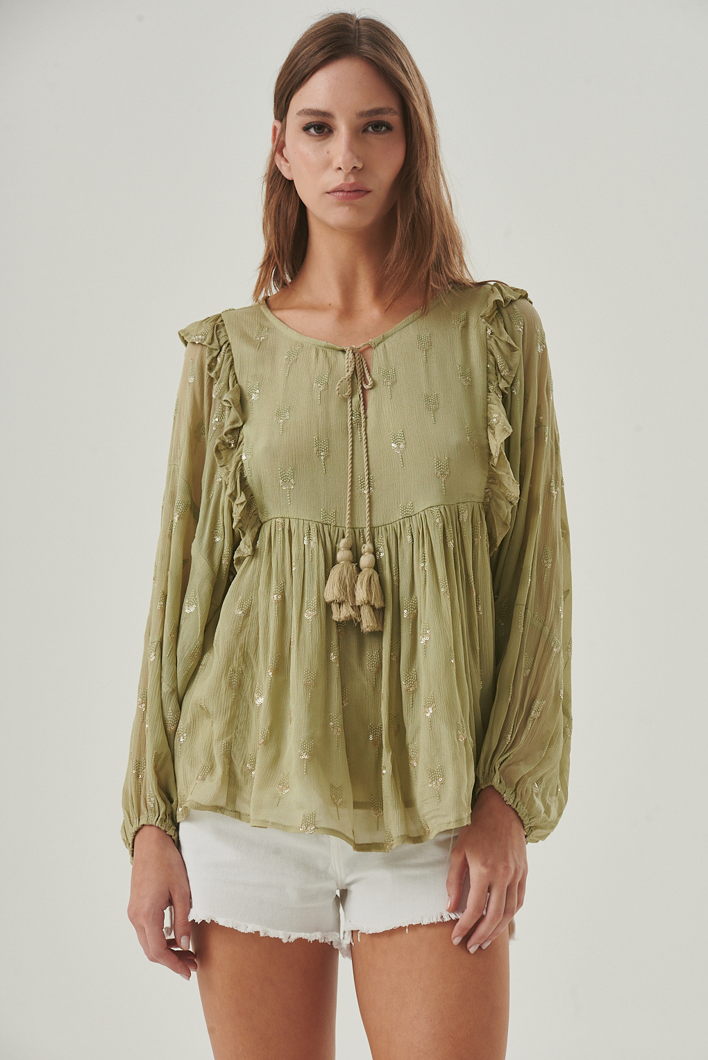 blusa jacquard