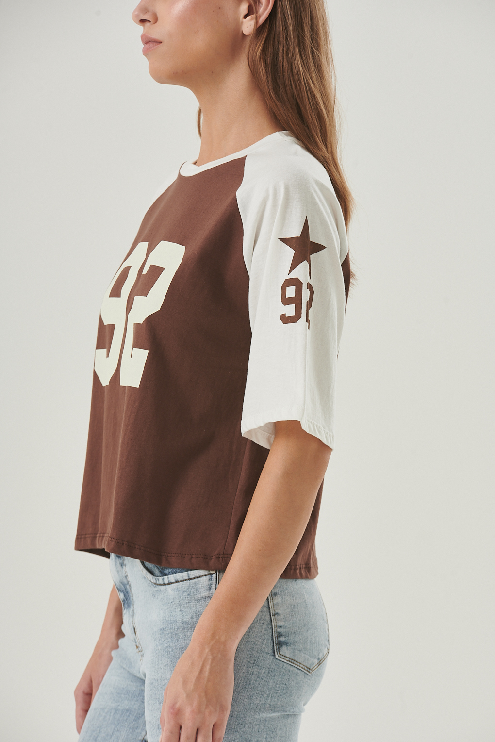 remera algodon estilo universitario 