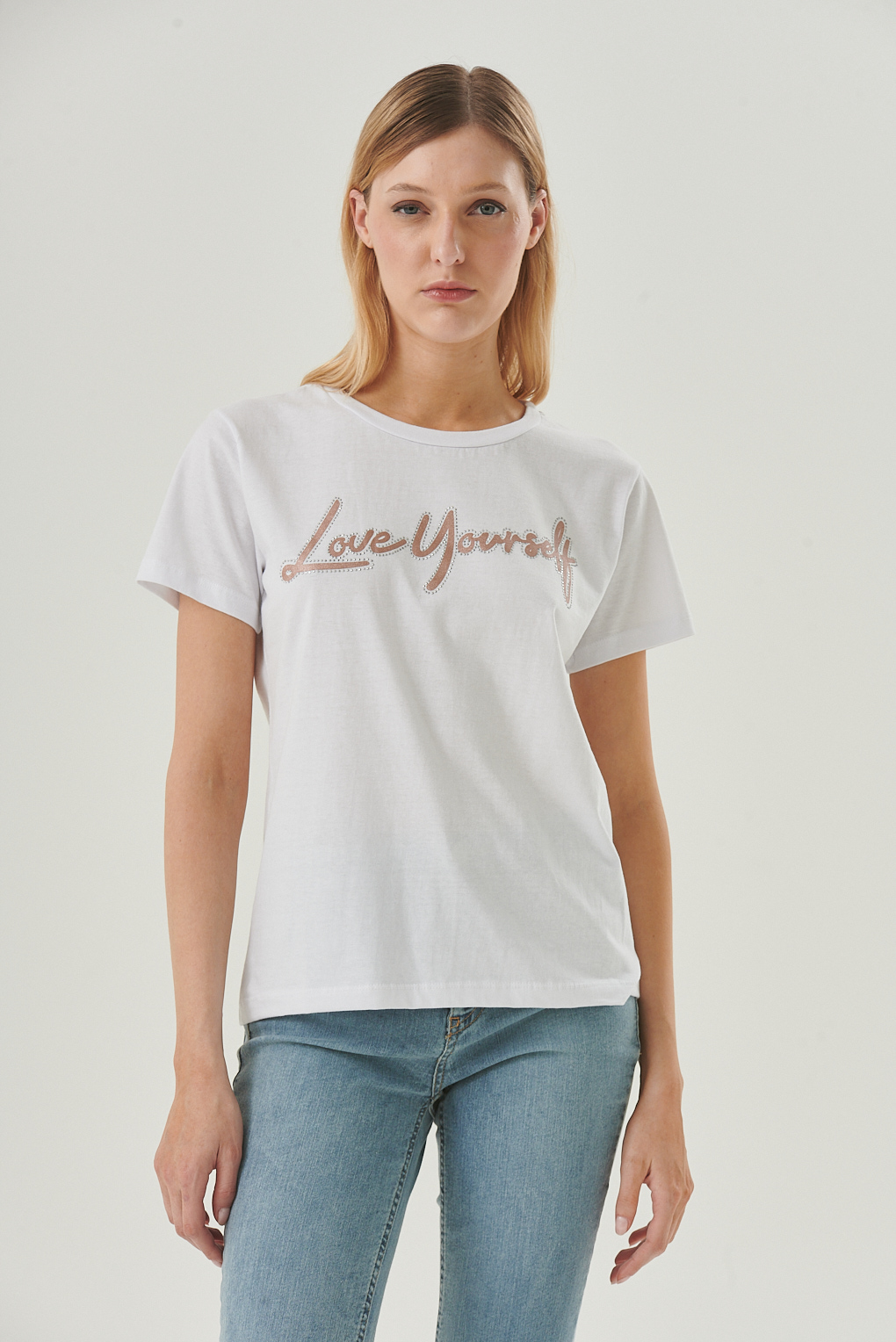 remera algodón con frase