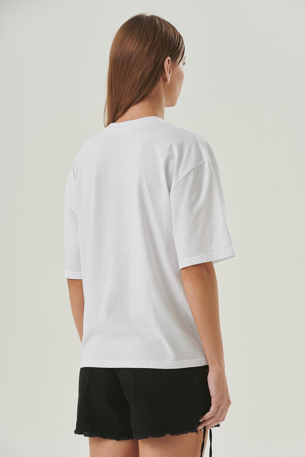 remera amplia estampada