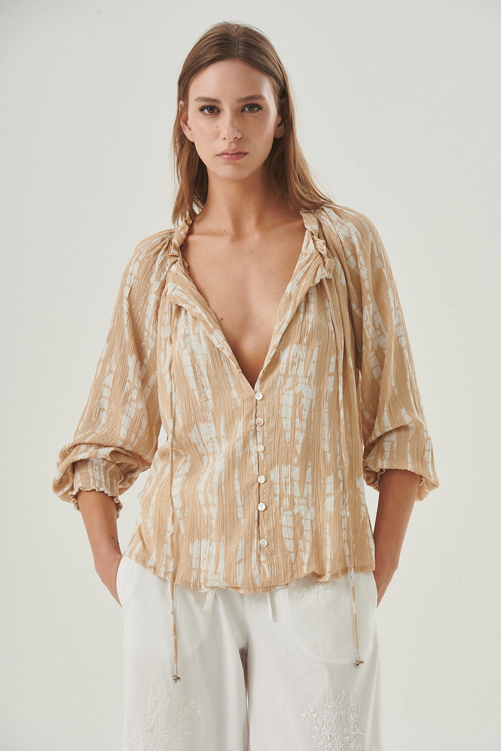 blusa lurex