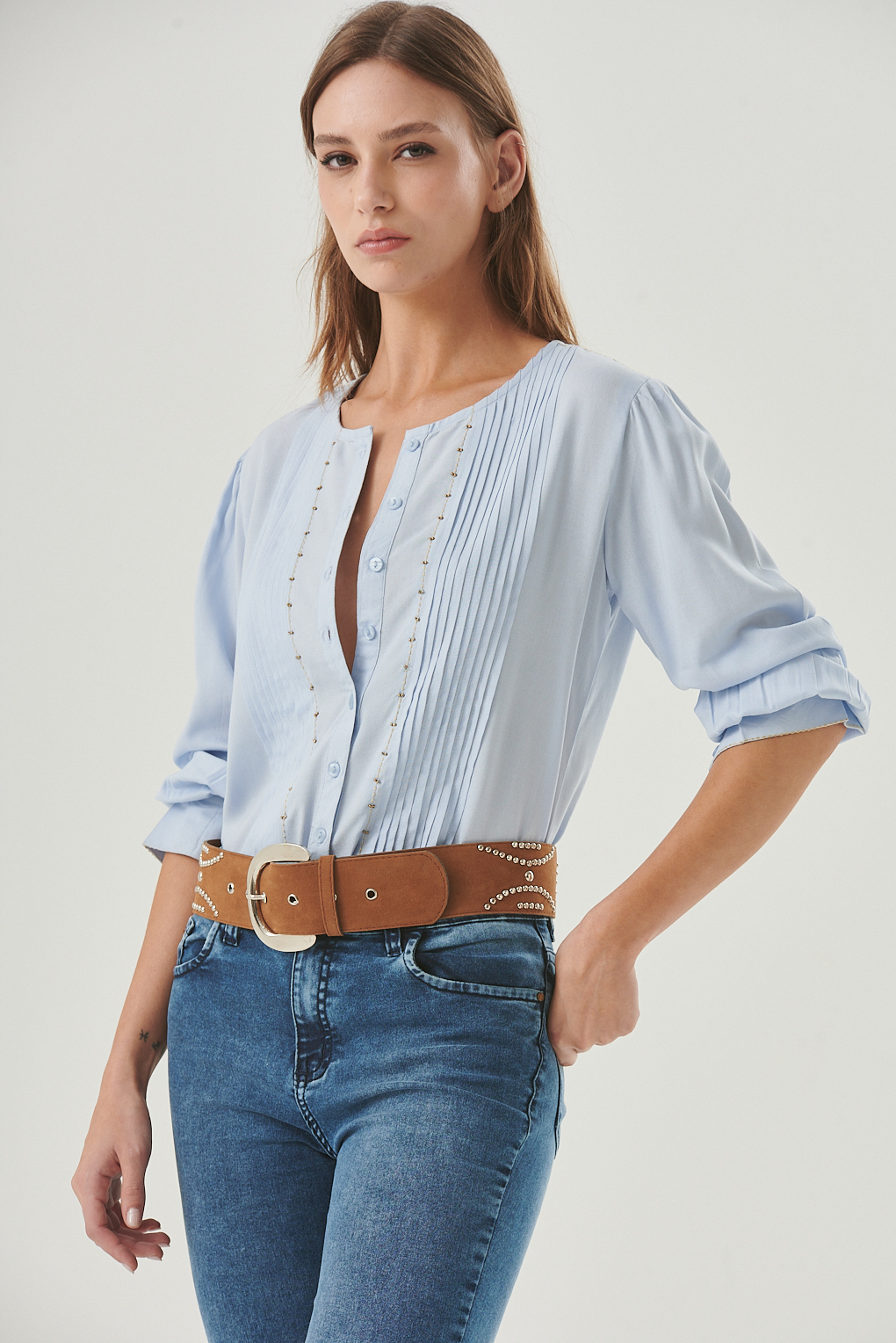 blusa voile viscosa